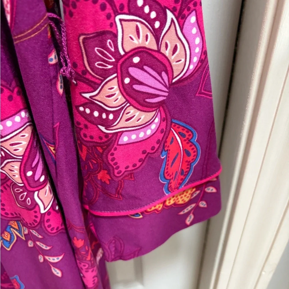 IMAN Purple and Pink Floral Kimono More like a robe